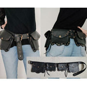 Limited Stock: Waist Bag For Women Vintage Riveted Zipper Adjustable Belt Satchel