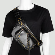 Waist Bag For Women Punk Medieval Outdoor Sports Chest Bag