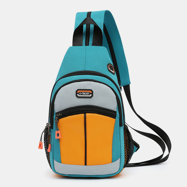 Mini Shoulder Backpack Colorblock Crossbody Sling Bag Daypack for Women Men