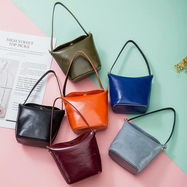 Mini Bucket Bag Handbag Roomy Coin Purse Small Hobo Bag for Women