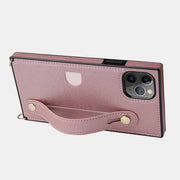 Compatible with iPhone 11/12/13/14 Phone Case Card Holder with Crossbody Strap