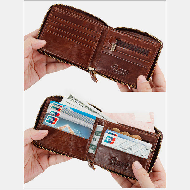 Large Capacity Retro RFID Multi-Slot Mini Wallet(Buy 2 Get 15% Off,CODE:B2)