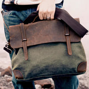 Messenger Bag For Men Canvas Casual Vintage Document Crossbody Handbag