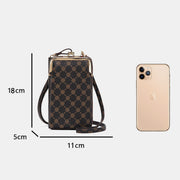 Small Crossbody Phone Bag Lightweight PU Leather Shoulder Purses Clutch Wallet