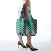 Women Knitted Handbag Women Large Capacity Simple Shoulder Bag