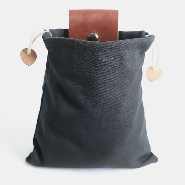 Leather And Canvas Bushcraft Bag Storage Bag