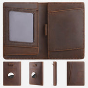 Airtag Card Bag Wallet RFID Anti Theft Leather Card Holder
