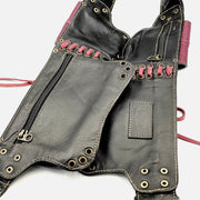 Rose Waist Bag For Ladies Outdoor Leather Belt Bag