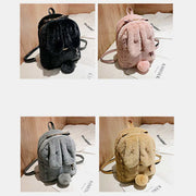 Cute Plush Backpack Daypack for Women Girls with Rabbit's Ear