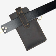 Retro Phone Holster Belt Pouch Leather EDC Security Pack Carry
