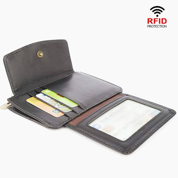 RFID Genuine Leather Vintage Elegant Wallet