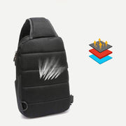 Sling Crossbody Backpack Shoulder Bag for Men with USB Charger Port