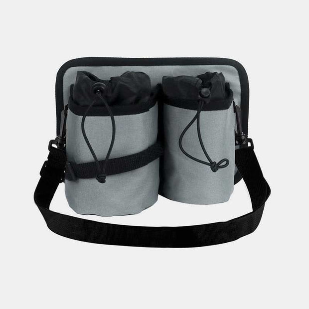 Portable Water Bottle Holder Carriers Pouch with 2 Bottle Pockets