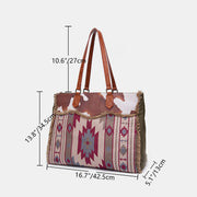 Women Tote Bags Large Capacity Multi Pocket Boho Shoulder Bag with Wallet