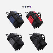 Oxford Pull Rod Luggage Bag For Travel Folding Duffle Bag