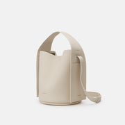 Multifunctional Tote For Women Commuter Genuine Leather Crossbody Bucket Handbag