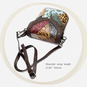 Phone Bag For Women Vintage Folk-Custom Cowhide Crossbody Bag