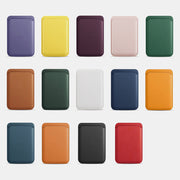 Portable Magnetic Suction Leather Card Holder Wallet for iPhone