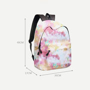 Lightweight Tie Dye School Laptop Backpacks for Teen Girls Boys with Pen Case