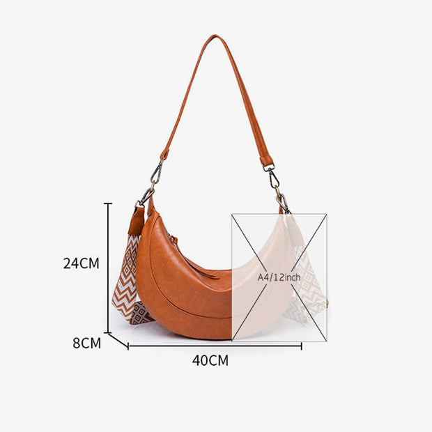 Shoulder Bag For Women Large Capacity Pu Leather Crossbody Bag