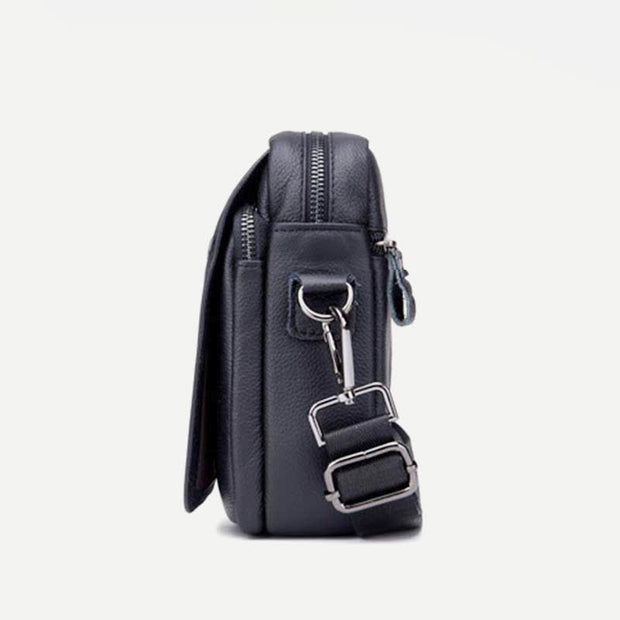 Genuine Leather Crossbody Bag for Men Messenger Bag Shoulder Bag