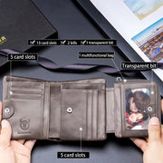 RFID Retro Cowhide Wallet