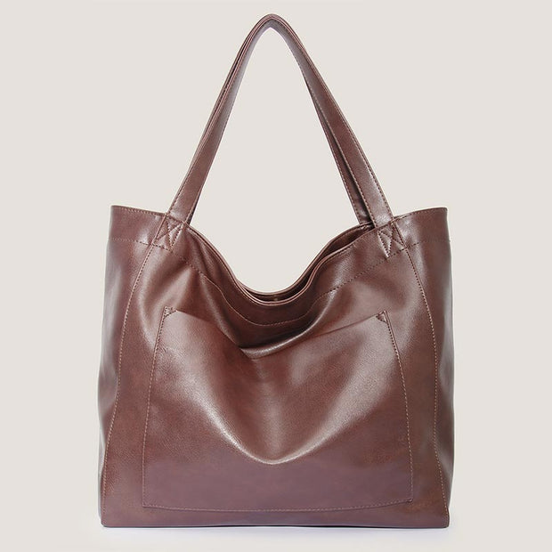 Large Women Tote Shoulder Bag Soft Designer Top Handle Handbag