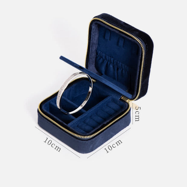 Storage Bag for Women Luxury with Mirror Mini Jewelry Box