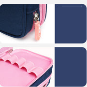 Large Pencil Case 2 Compartment Zipper Pen Pouch for Teen Girls Boys