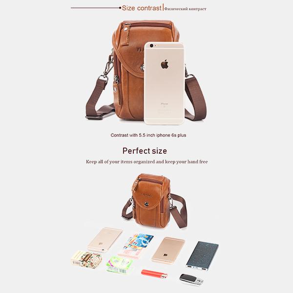 Genuine Leather Phone Purse Crossbody Bag
