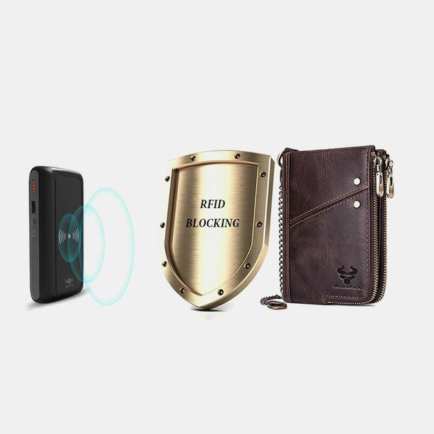 RFID Anti-theft Multi-slot Bifold Wallet