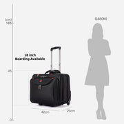 18 Inch Pull Rod Luggage Multiple Compartment Suitcase For Travel