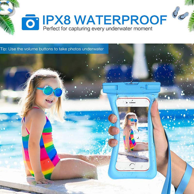 Universal IPX8 Waterproof Phone Case Underwater Case for Outdoor Sports