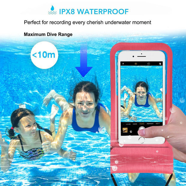 Limited Stock: Universal IPX8 Waterproof Sandproof Phone Bag Pouch Underwater Case