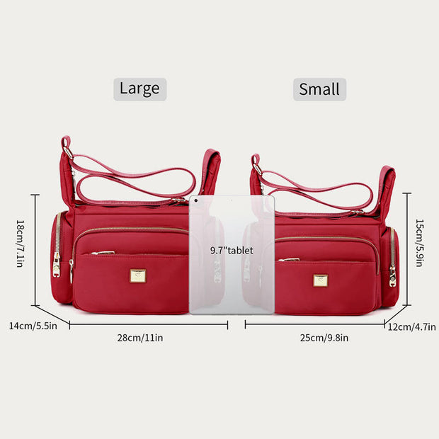 Nylon Crossbody Bag For Women Daily Outfit Multiple Pockets Purse