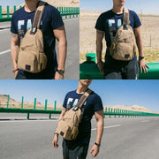 Limited Stock: Canvas Outdoor Casual Large Capacity Crossbody Bag Chest Bag