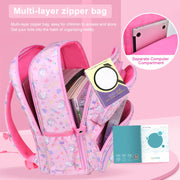 Cute School Backpack Middle Elementary Preschool Bookbag for Teen Kids Students