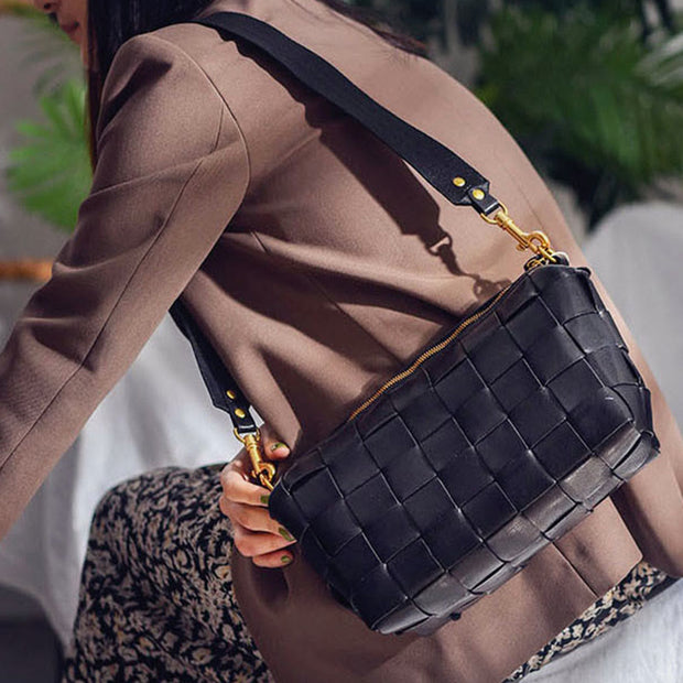 Crossbody Bag For Women Wide Strap Retro Large Capacity Bag