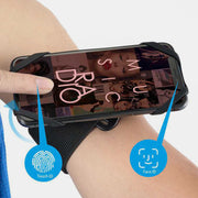 360°Rotation Running Wristband Armband Phone Holder Fits All 4.5"-7" Inch Smartphones