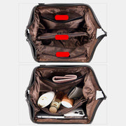 Shoulder Bag for Women Vegan Leather Tote Handbag with Zipper Closure
