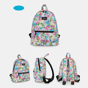 Backpack for Women Teen Girls Floral Printed Leather Backpack Travel Daypack