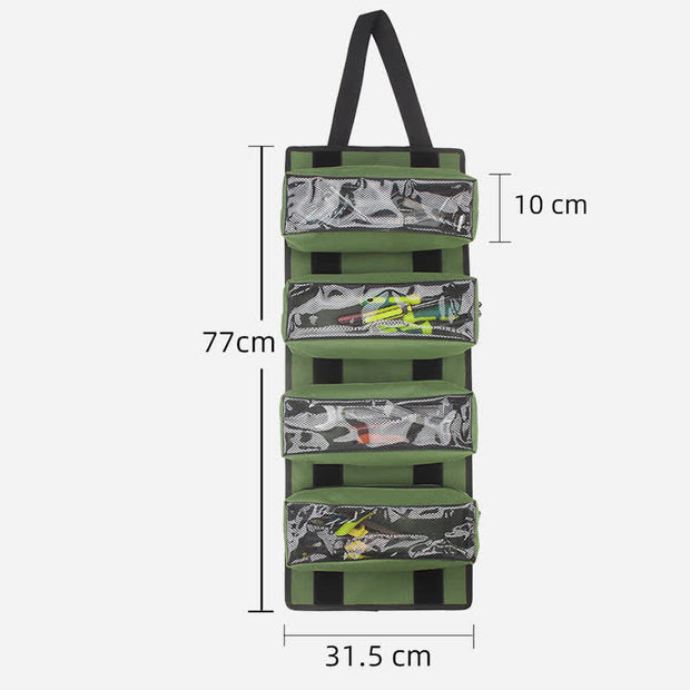 Tool Roll Bag Heavy Duty Tool Organizer with 4 Removable Pouch