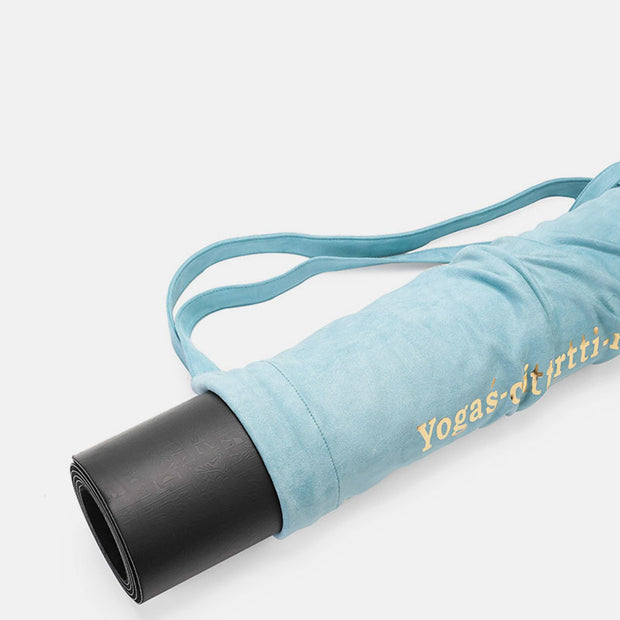 Premium Faux Suede Yoga Mat Carrier Exercise Yoga Mat Bag
