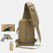 Tactical Sling Chest Bag Compact Crossbody Hiking Cycling Fishing Daypack