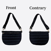 Down Crossbody Bag Solid Color Chest Bag For Women