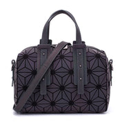 Geometric Purses Handbag Fashion Reflective Tote Bag with Crossbody Strap