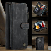 Retro Leather Phone Bag Wallet for iPhone Samsung with Coin Pocket