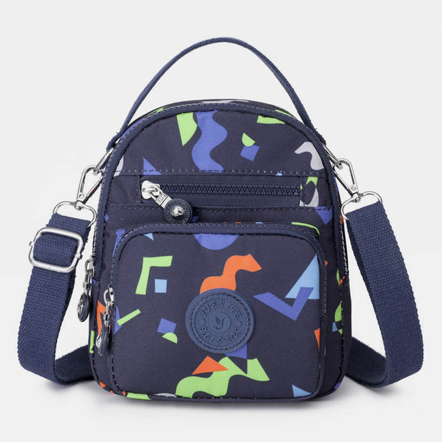 Floral Print Sling Bags for Women Crossbody Backpack Multipurpose Shoulder Bag