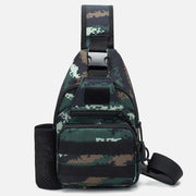 Tactical Military Lightweight Sling Bag Multi-Pocket Crossbody Pack with USB Charging Port