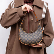 Retro Classic Clutch Handbag with Zipper Closure Mini Dumpling Bag Shoulder Bag